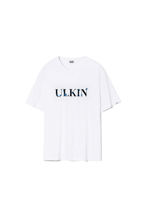 ULKIN Myosotis Logo Embroidery T-Shirt_White