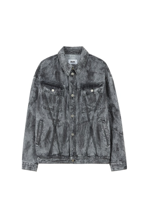[Runway] Dirty Washed Cotton Jacket_Dusty Black