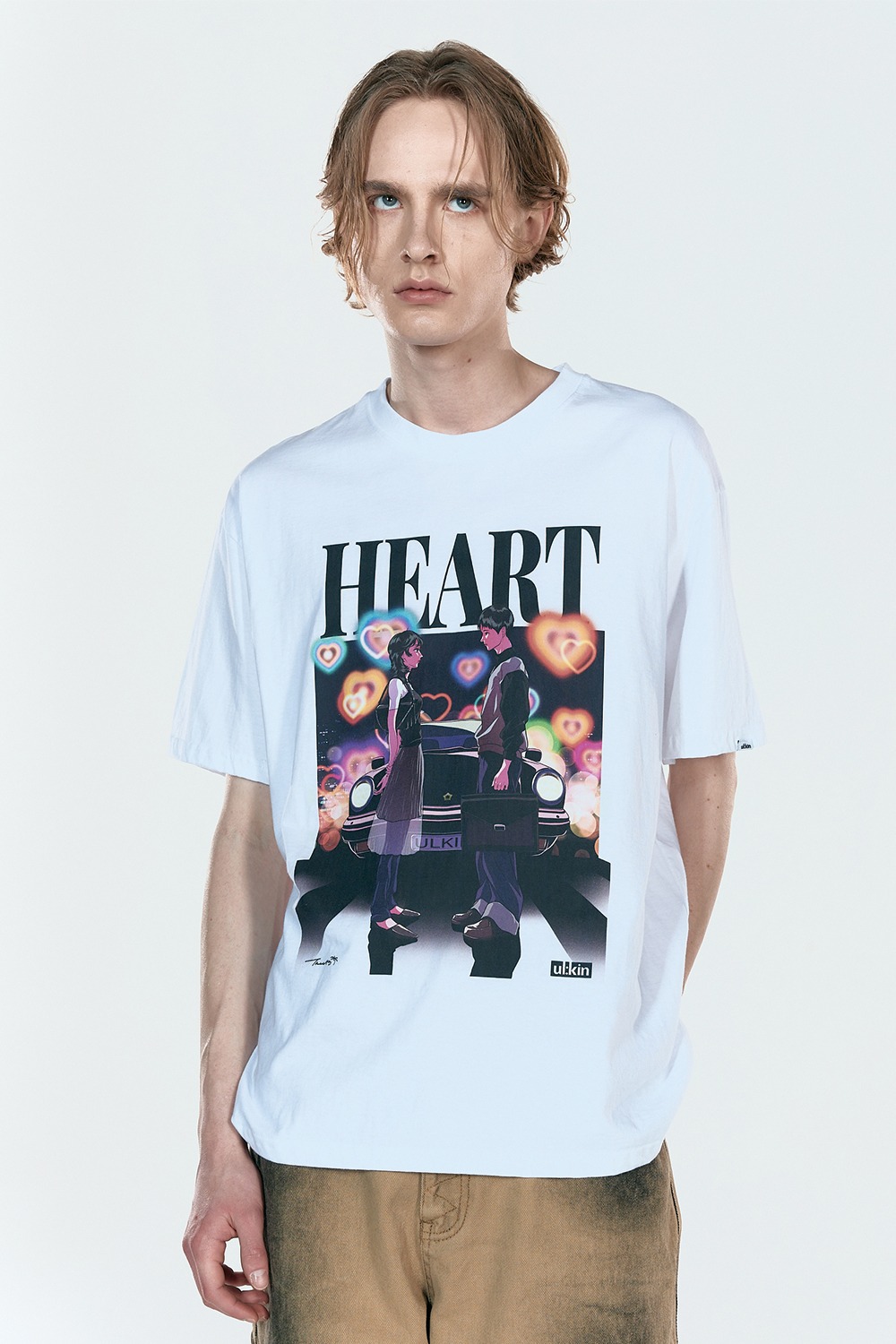ULKIN X TREE 13 Artist T-shirt_Heart_White