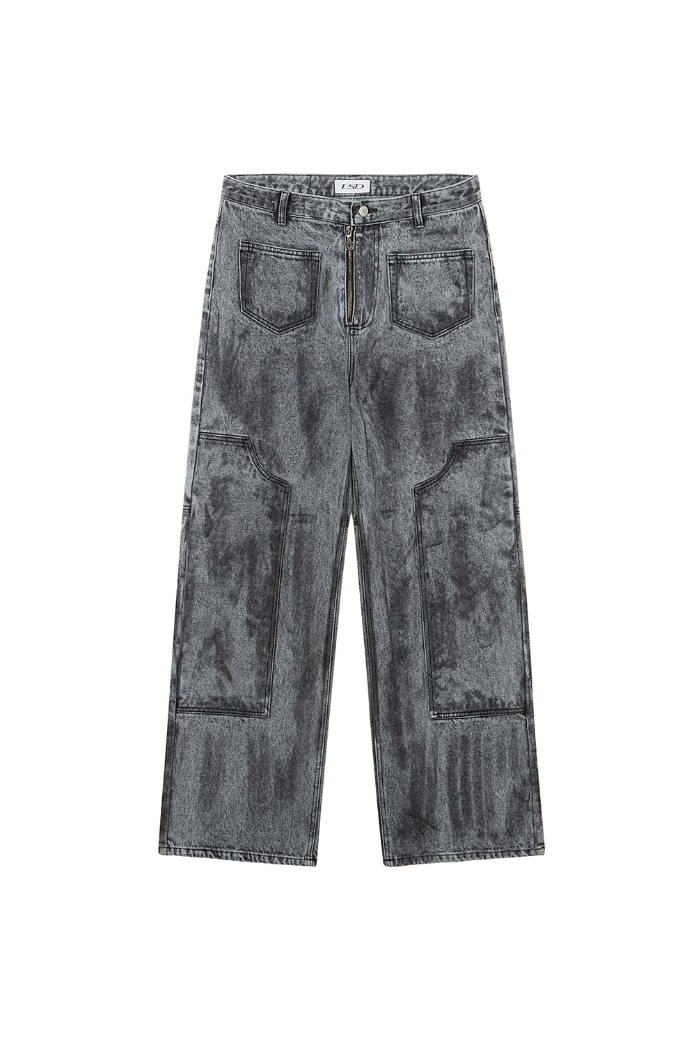 [Runway] Dirty Washed Carpenter Pants_Dusty Black
