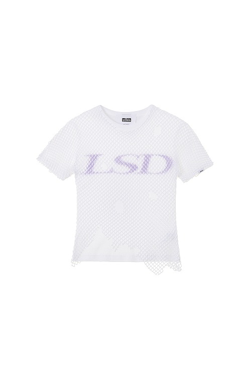 [Runway] Mesh Layered Tight T-Shirt_White