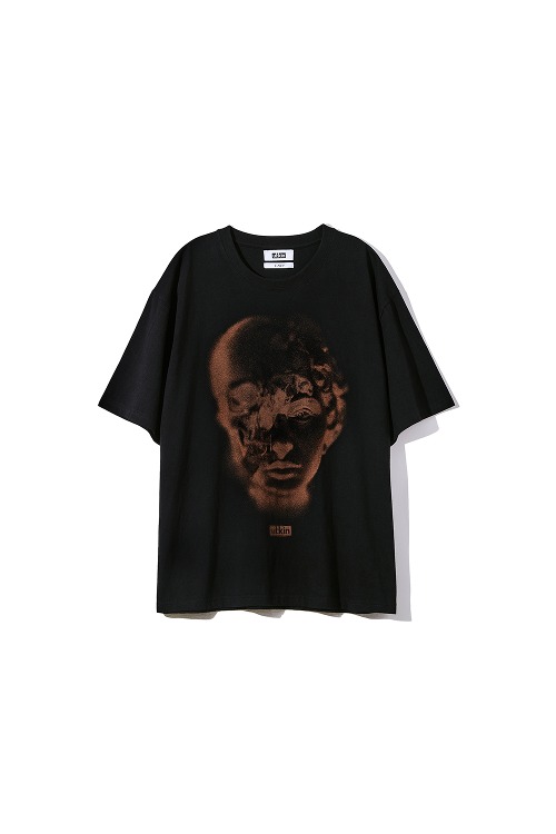 [Runway]David Skulls Graphic T-shirt_Black