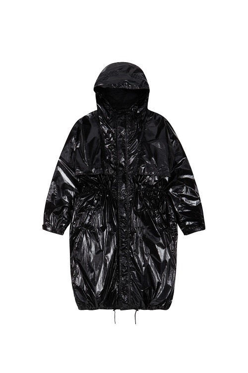 [Runway] Hooded Nylon Raincoat _Black