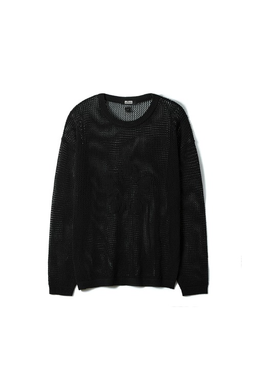 [Runway] MUGUNG Crochet Knit Pullover_Black