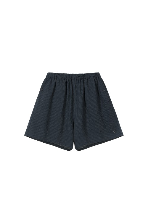 [Runway] Cotton Seersucker Shorts_Charcoal