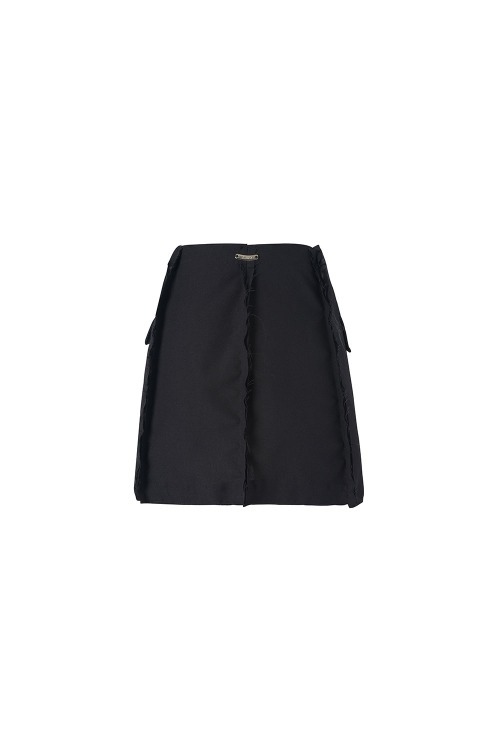 Raw edge Jacket Skirt