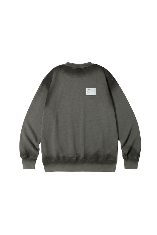 Spray Magnet Fishing Club Vintage Graphic Sweatshirt_Vintage khaki grey